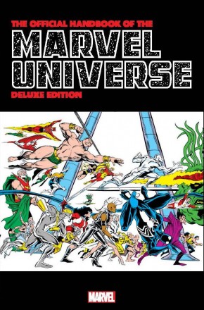 OFFICIAL HANDBOOK OF THE MARVEL UNIVERSE DELUXE EDITION OMNIBUS FRENZ DM HARDCOVER