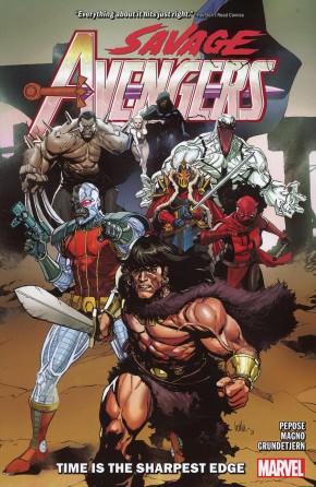 SAVAGE AVENGERS VOLUME 1 TIME IS THE SHARPEST EDGE GRAPHIC NOVEL
