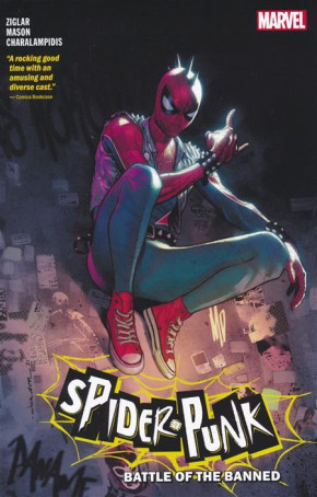 SPIDER-PUNK BATTLE OF THE BANNED GRAPHIC NOVEL