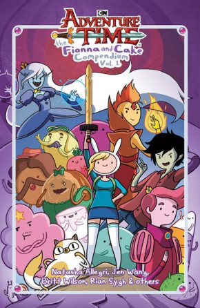ADVENTURE TIME THE FIONNA AND CAKE COMPENDIUM VOLUME 1 HARDCOVER DM VARIANT COVER