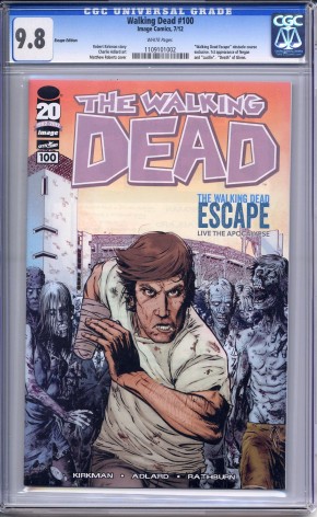 THE WALKING DEAD #100 SAN DIEGO COMIC CON ESCAPE VARIANT CGC 9.8